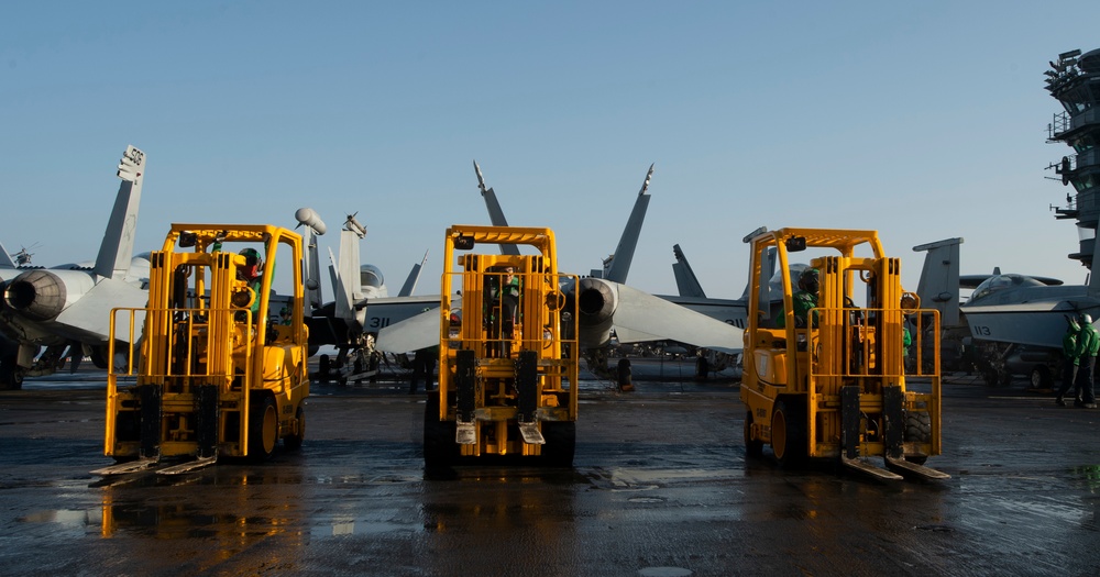 USS Nimitz Conducts Replenishment at Sea