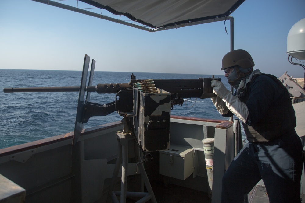 USS Firebolt (PC 10) conducts live-fire exercise