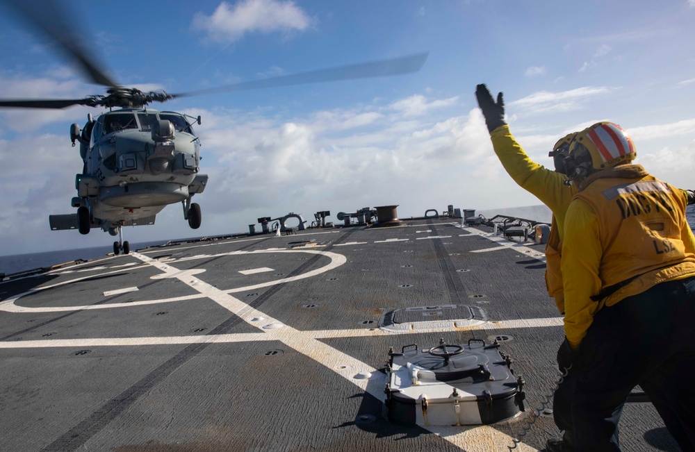 USS Porter Conducts Flight Operations