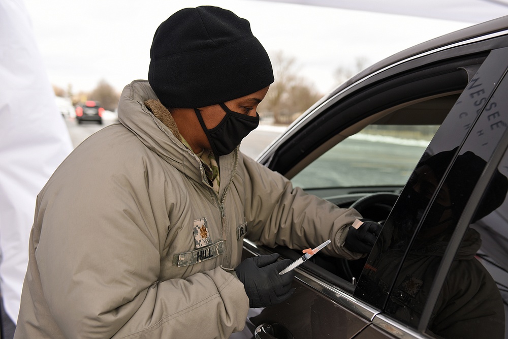 Michigan’s Task Force Spartan, Administers the COVID-19 Vaccine