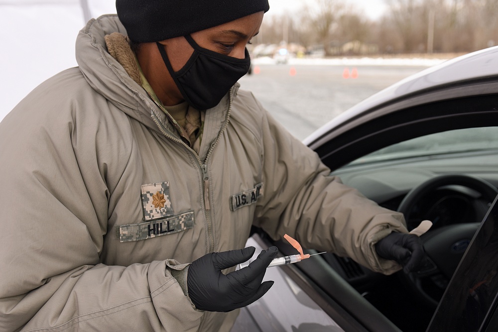 Michigan’s Task Force Spartan, Administers the COVID-19 Vaccine