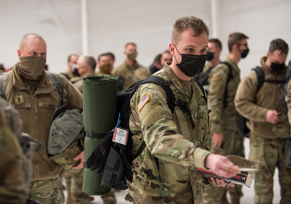 Idaho National Guard Personnel Return from Washington, D.C.After 59th Presidential Inauguration