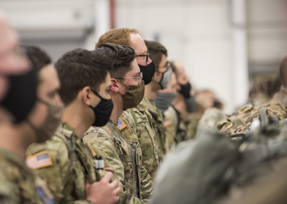 Idaho National Guard Personnel Return from Washington, D.C.After 59th Presidential Inauguration