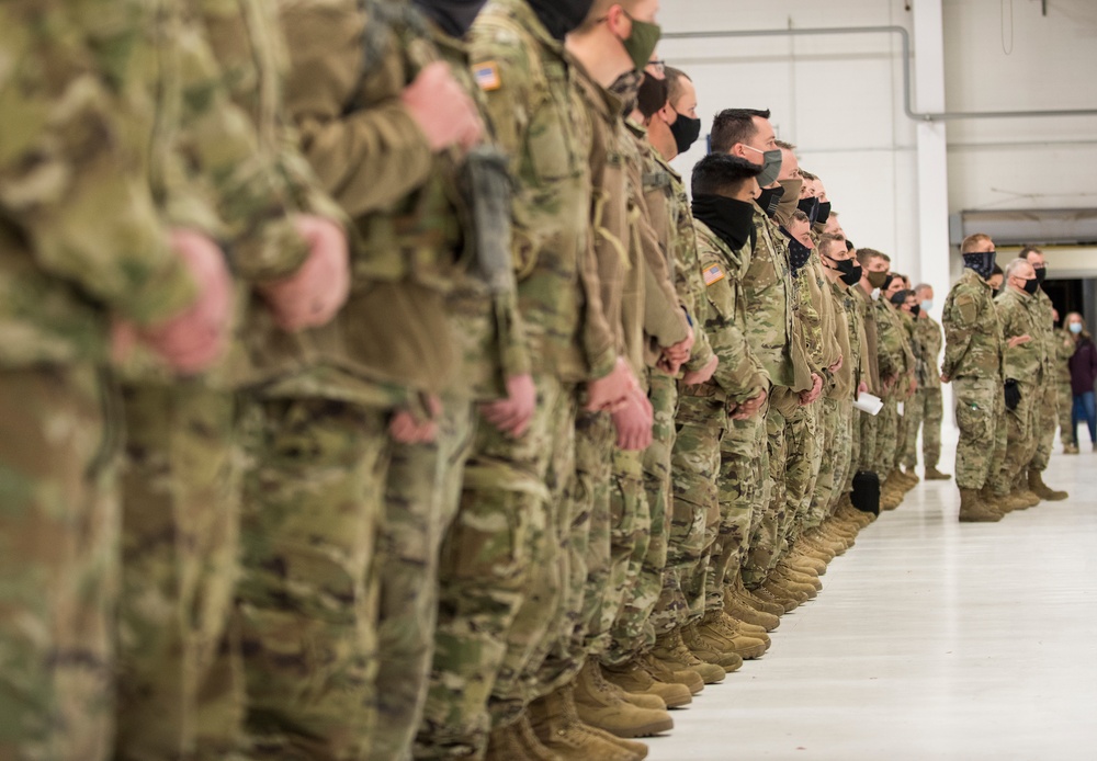 Idaho National Guard Personnel Return from Washington, D.C.After 59th Presidential Inauguration