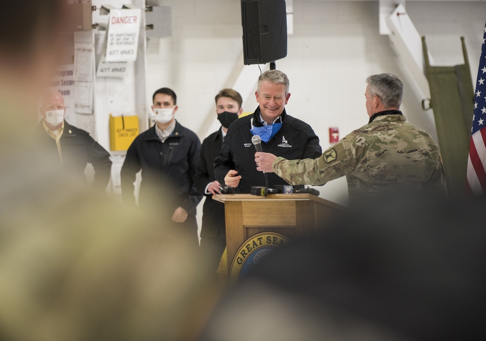 Idaho National Guard Personnel Return from Washington, D.C.After 59th Presidential Inauguration