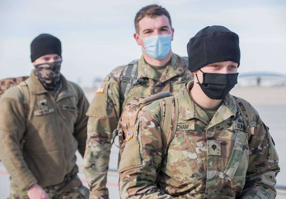 Idaho National Guard Personnel Return from Washington, D.C.After 59th Presidential Inauguration