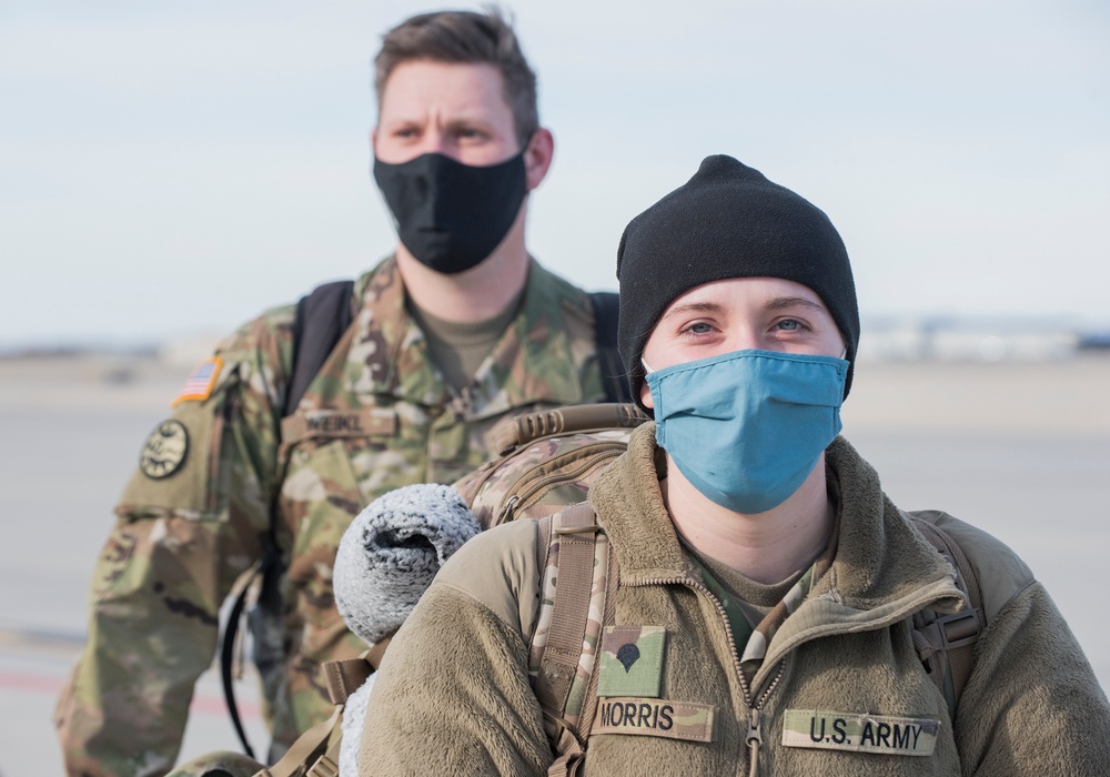 Idaho National Guard Personnel Return from Washington, D.C.After 59th Presidential Inauguration