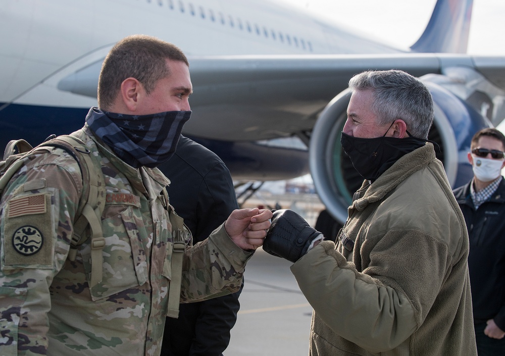 Idaho National Guard Personnel Return from Washington, D.C.After 59th Presidential Inauguration