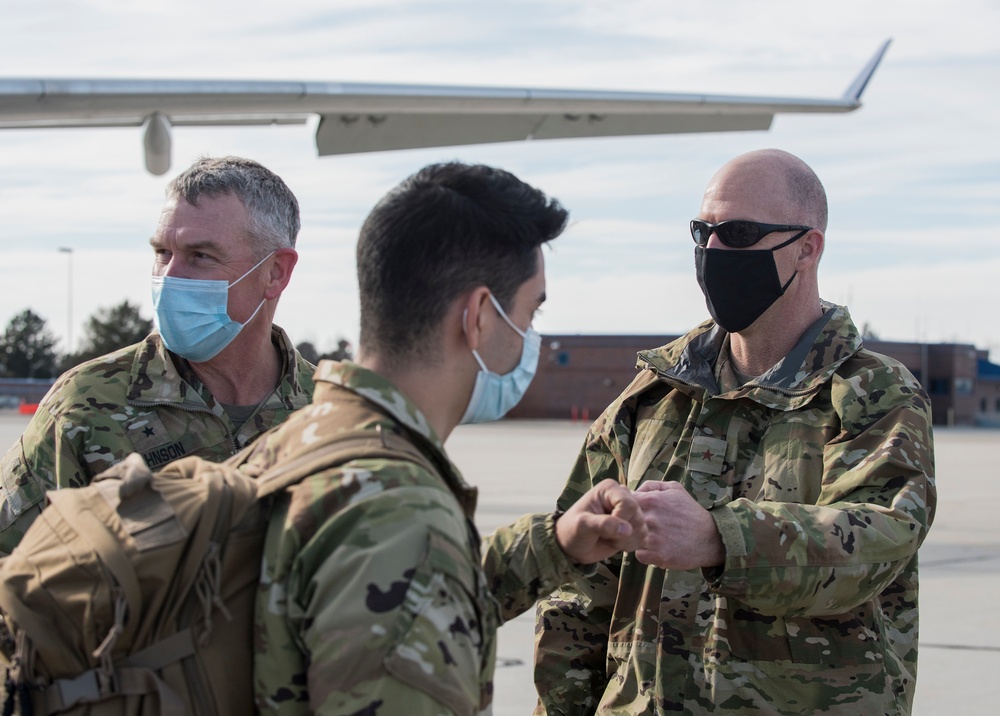 Idaho National Guard Personnel Return from Washington, D.C.After 59th Presidential Inauguration