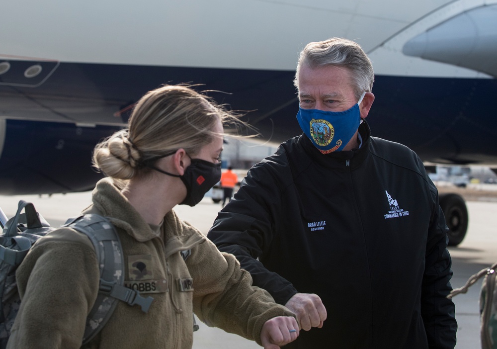 Idaho National Guard Personnel Return from Washington, D.C.After 59th Presidential Inauguration