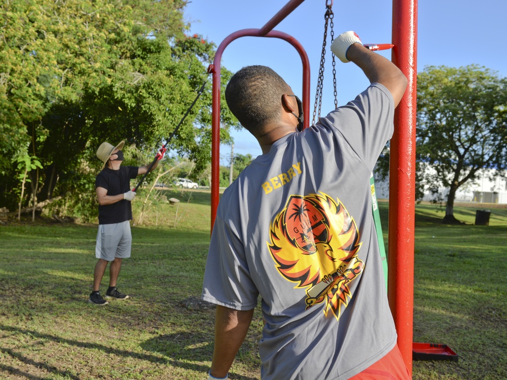 36 CONS Airmen Volunteer in Piti, Guam