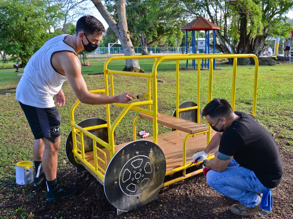 36 CONS Airmen Volunteer in Piti, Guam