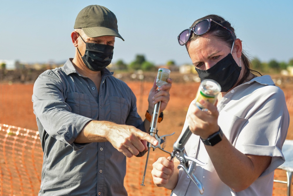 Civil Affairs East Africa Team participates in veterinary exchange