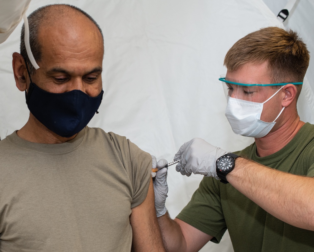 PSAB administers first round of COVID-19 vaccines
