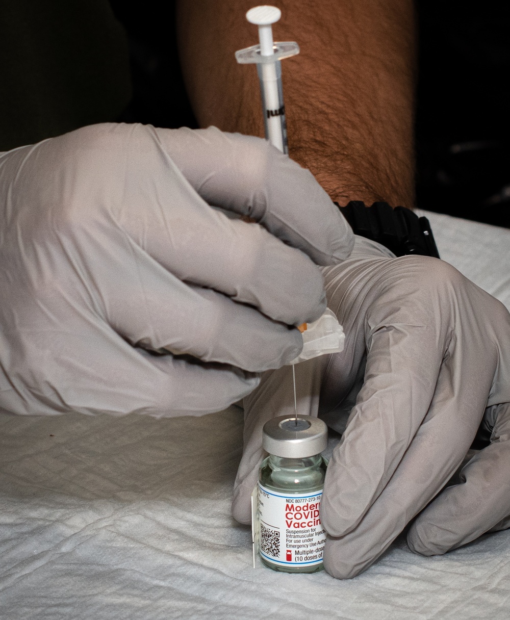 PSAB administers first round of COVID-19 vaccines
