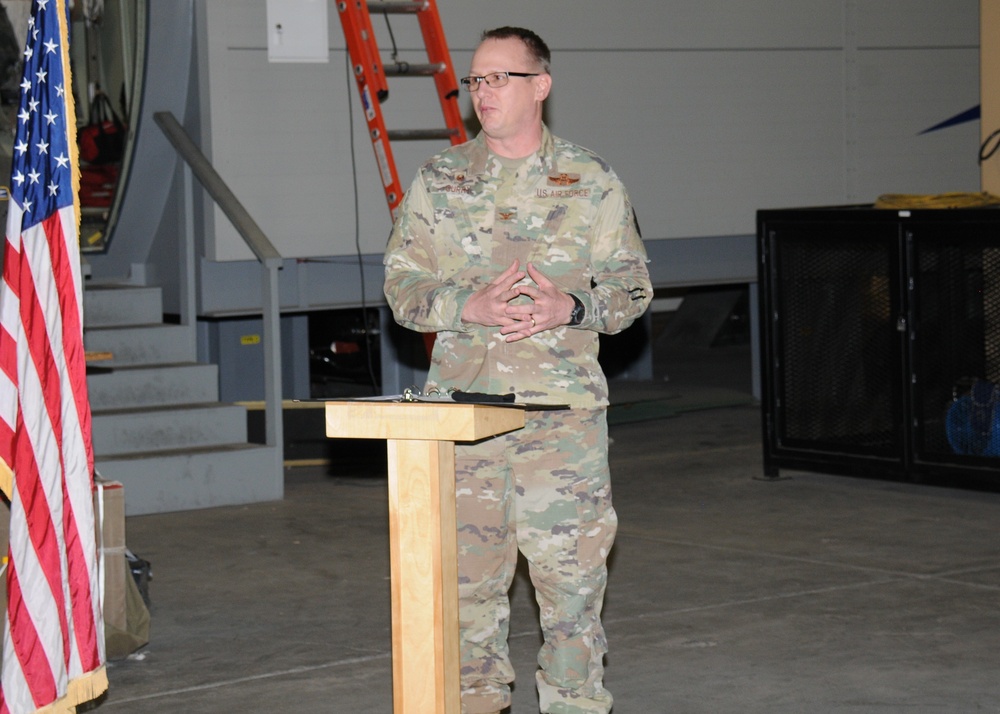 58th SOW leaders at Kirtland AFB welcome Enhanced Fuselage Trainer