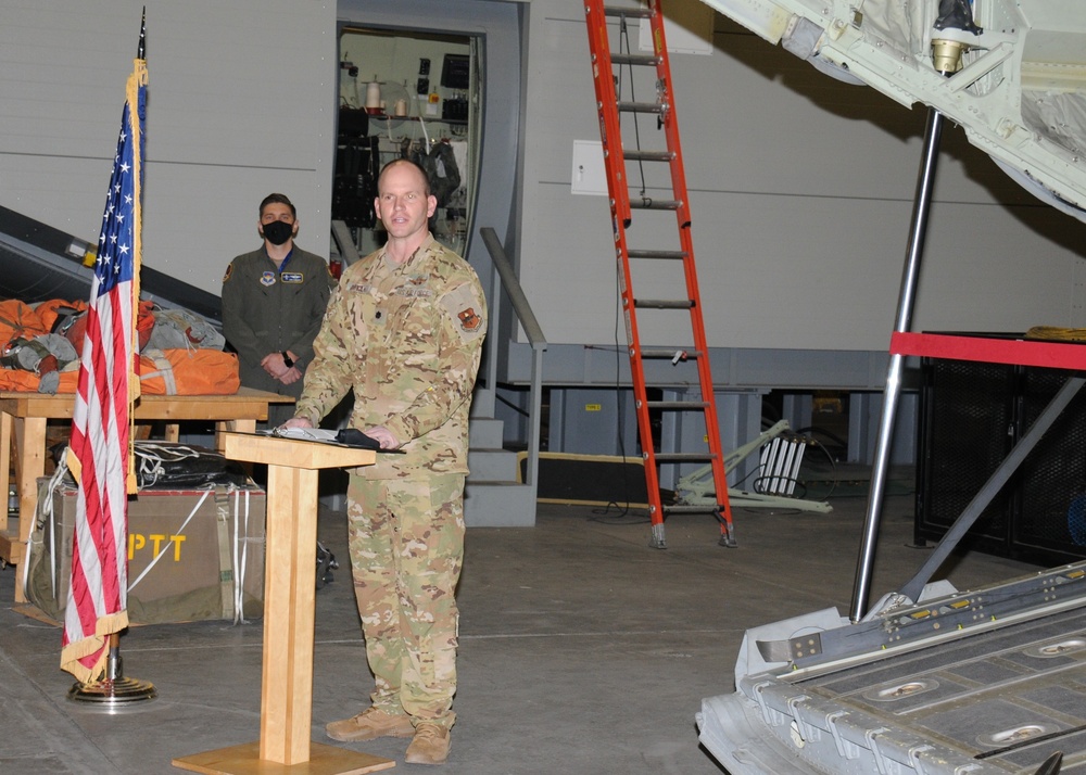 58th SOW leaders at Kirtland AFB welcome Enhanced Fuselage Trainer