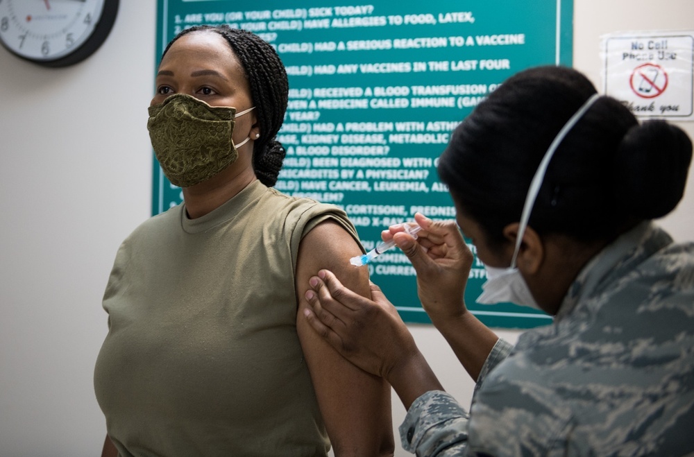 McConnell administers COVID-19 Vaccine