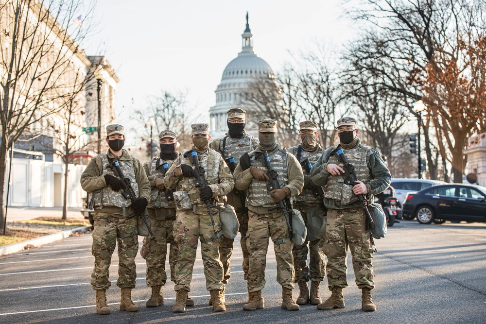 229th Army Band conducts security leading through inauguration