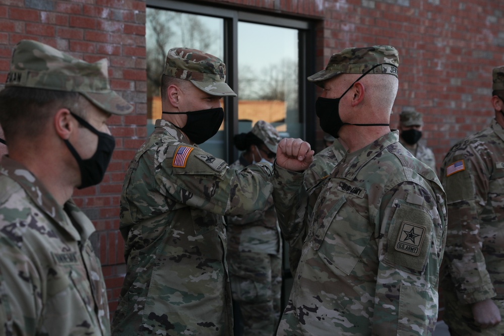 Lt. Gen. Jon Jensen visits Minnesota National Guard Soldiers and Airmen supporting the Presidential Inauguration