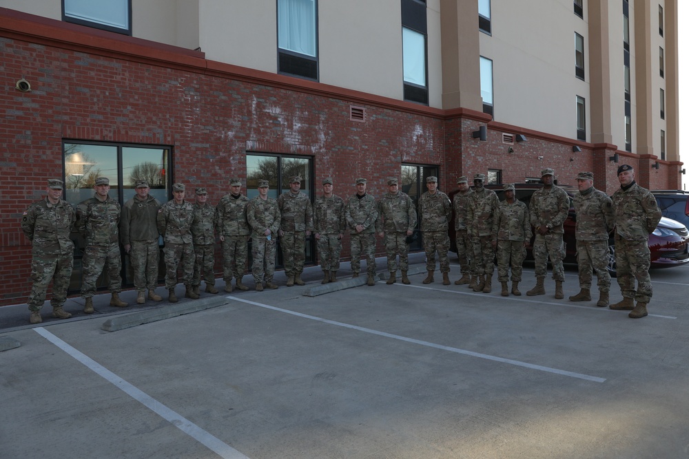 Lt. Gen. Jon Jensen visits Minnesota National Guard Soldiers and Airmen supporting the Presidential Inauguration