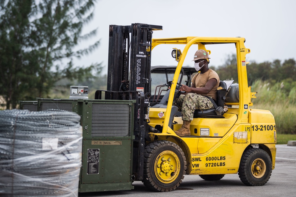 Seabees Construct C2 Tents on Camp Covington for CTF 75 Exercise