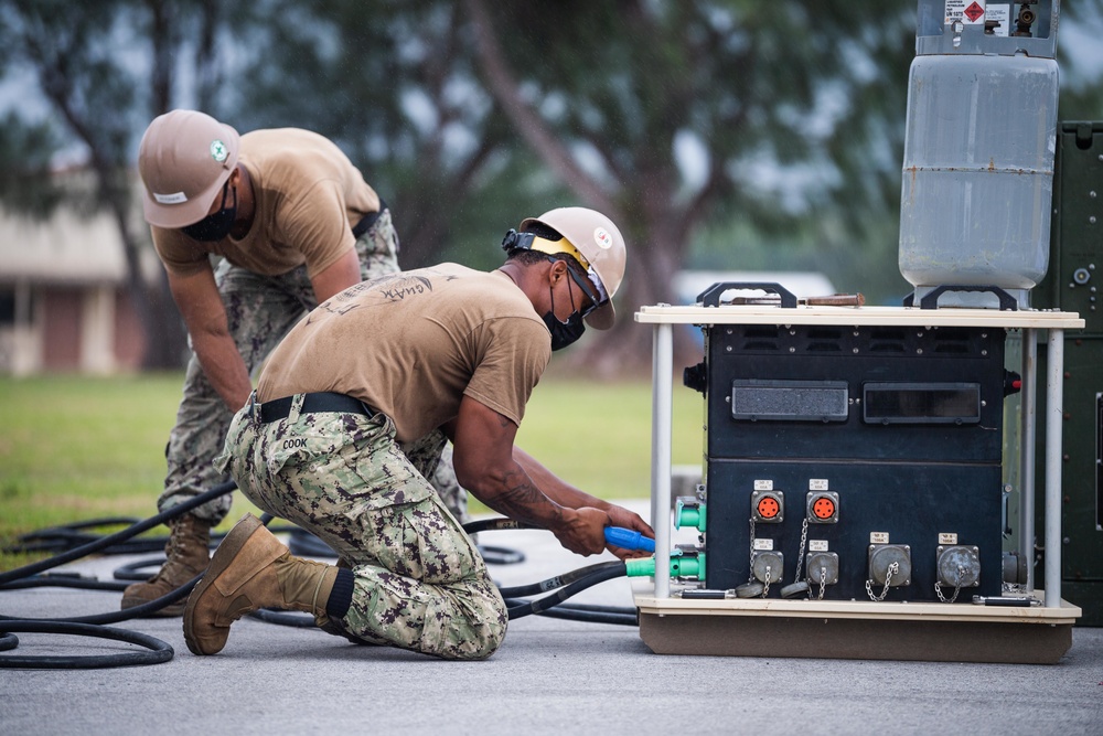 Seabees Construct C2 Tents on Camp Covington for CTF 75 Exercise