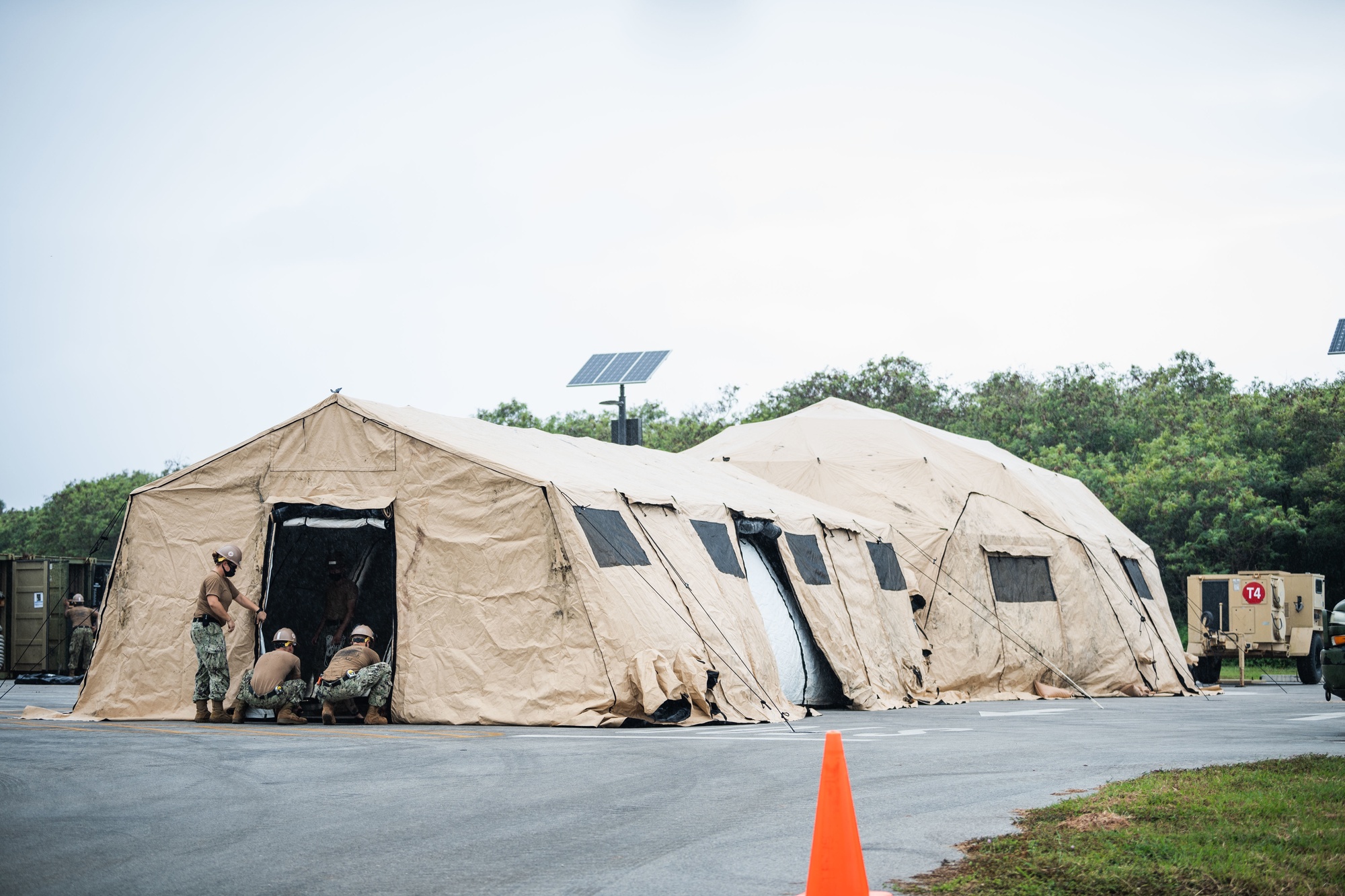 DVIDS - Images - Seabees Construct C2 Tents on Camp Covington for