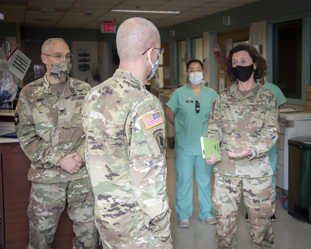 DHA director visits JBSA vaccination sites