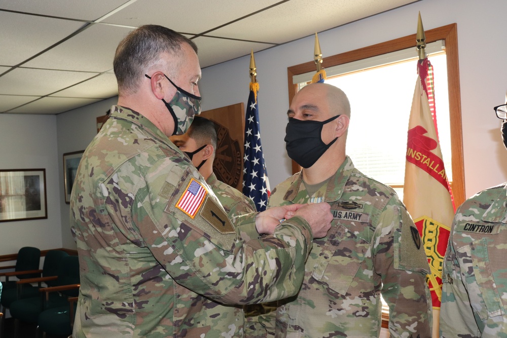 Fort McCoy Garrison Soldiers awarded Military Outstanding Volunteer Service Medal