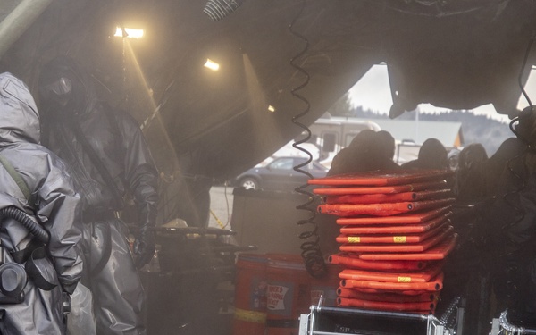 42nd MP BDE trains on Mass Casualty Decon during SR21