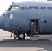 Philippine Air Force C-130 arrives in Hawaii