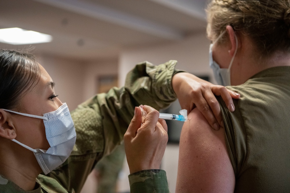 Grand Forks Airmen receive COVID-19 vaccine