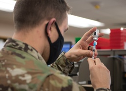 Grand Forks Airmen receive COVID-19 vaccine