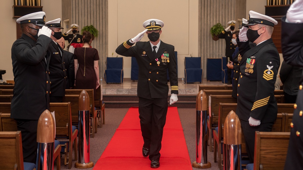 USS Rhode Island (SSBN 740) (Blue) Holds Change of Command