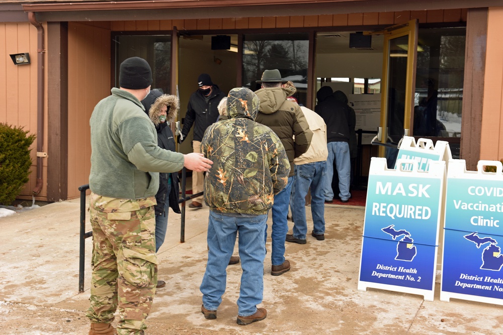 Michigan’s Task Force Spartan, Administers the COVID-19 Vaccine