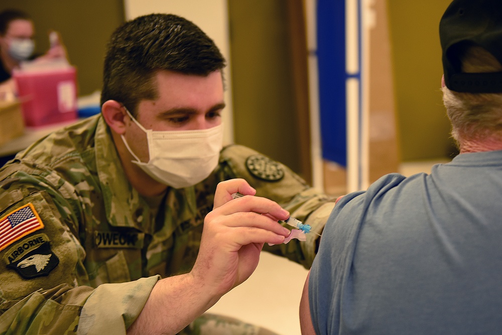 Michigan’s Task Force Spartan, Administers the COVID-19 Vaccine