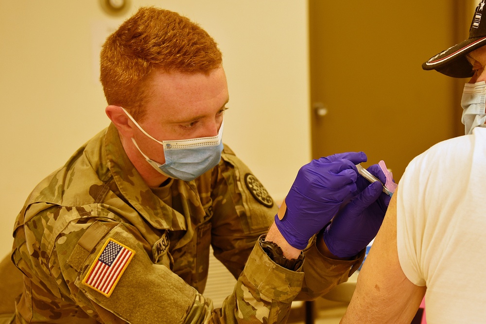 Michigan’s Task Force Spartan, Administers the COVID-19 Vaccine