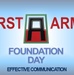 First Army Foundation Day: Effective Communication