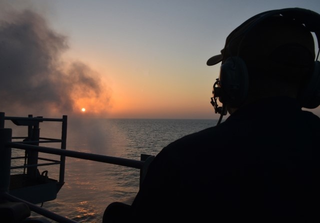 USS PHILIPPINE SEA CONDUCTS SEA AND ANCHOR IN GULF OF OMAN/DEPLOYMENT