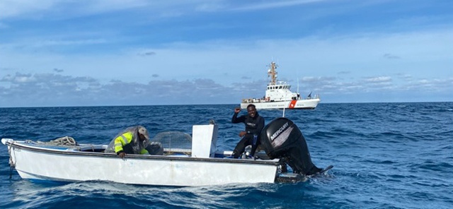 Coast Guard assists 2 fishermen near Cay Sal, Bahamas