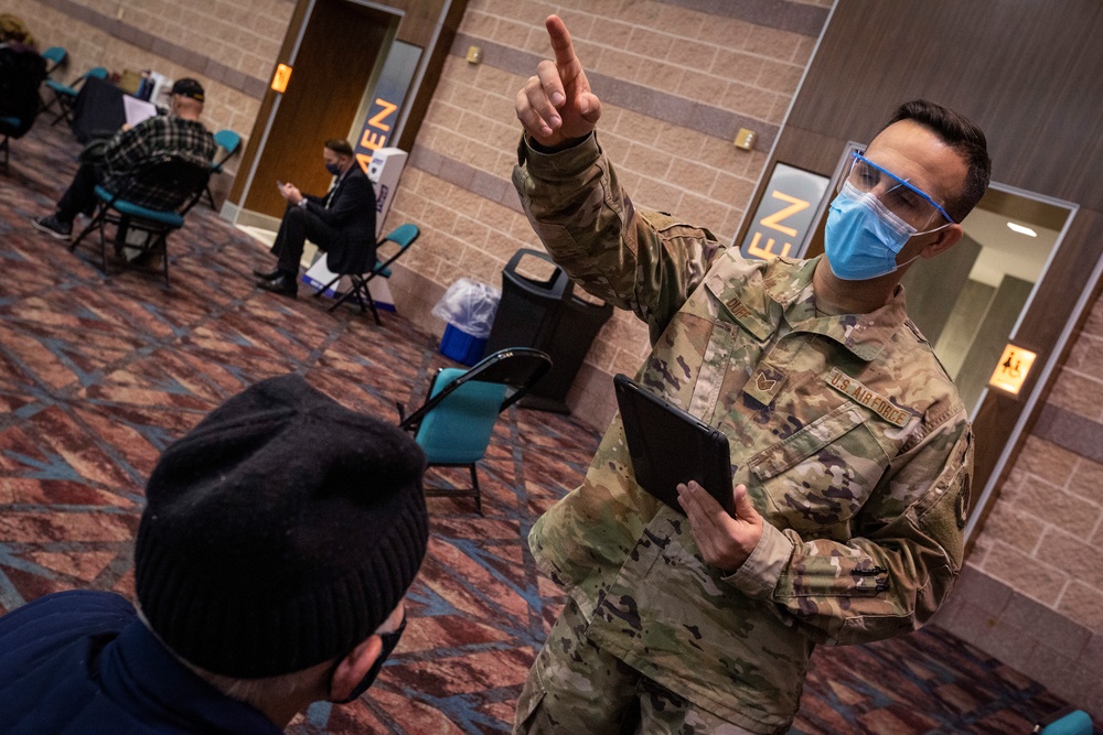 Airmen support Atlantic vaccine site