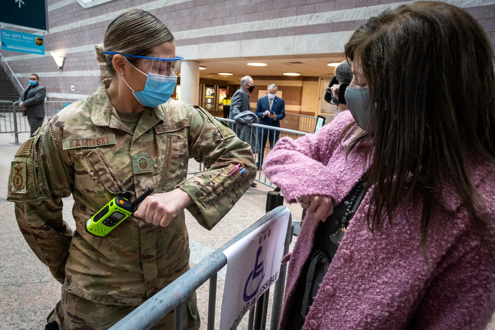 Airmen support Atlantic vaccine site