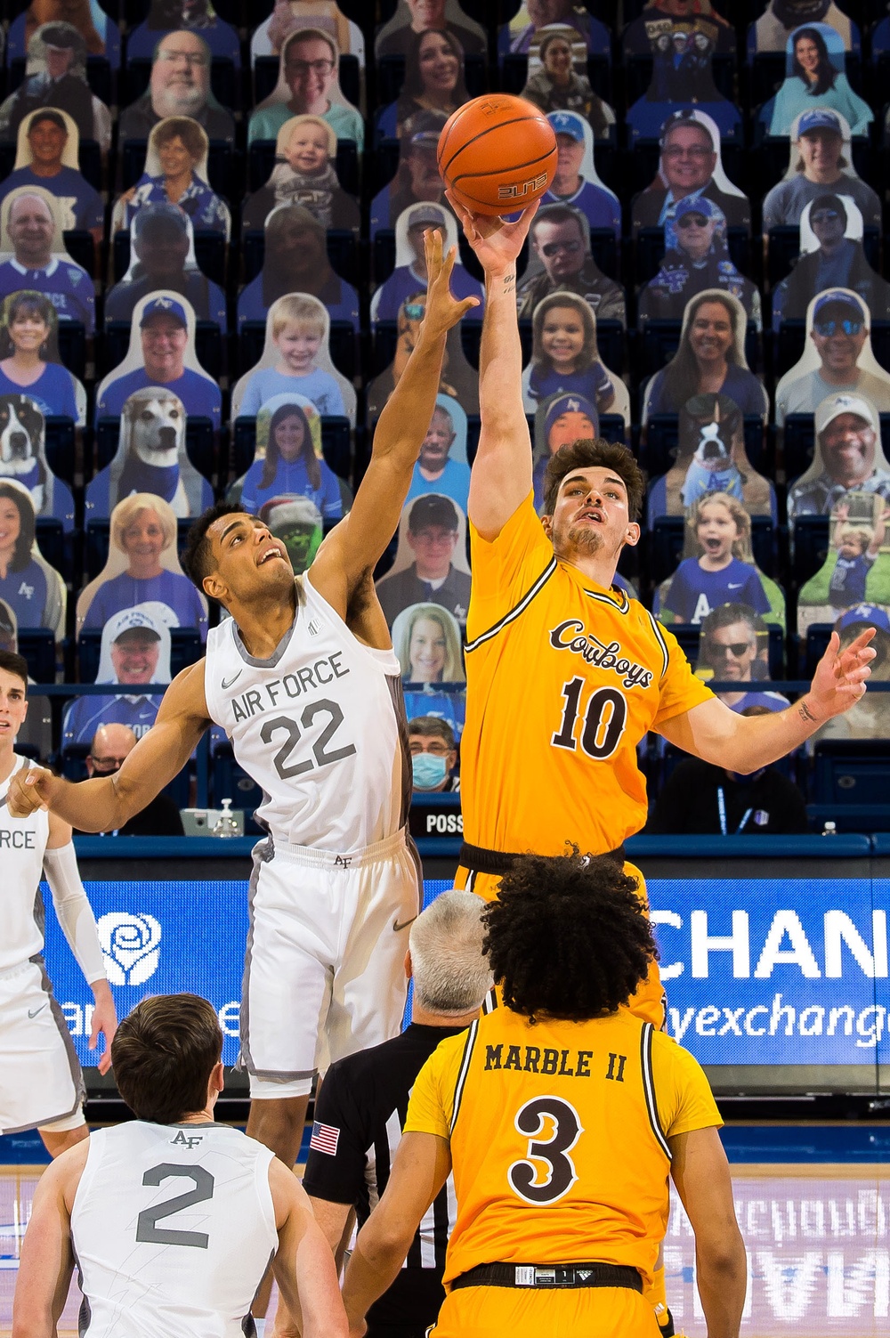 U.S. Air Force Academy Men's Basketball vs University of Wyoming Jan 2021