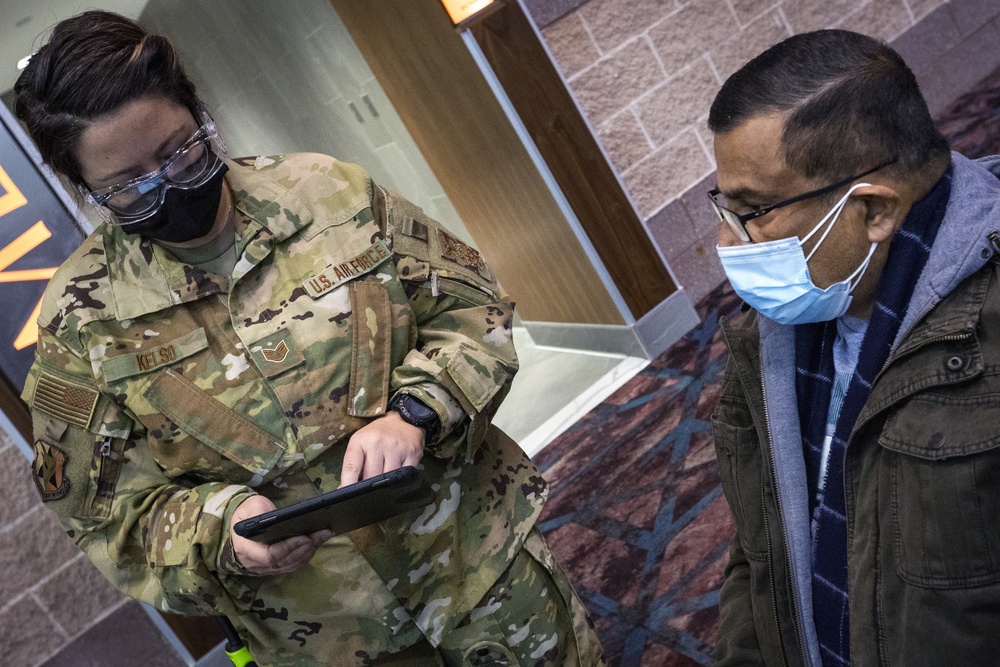 Airmen support Atlantic vaccine site