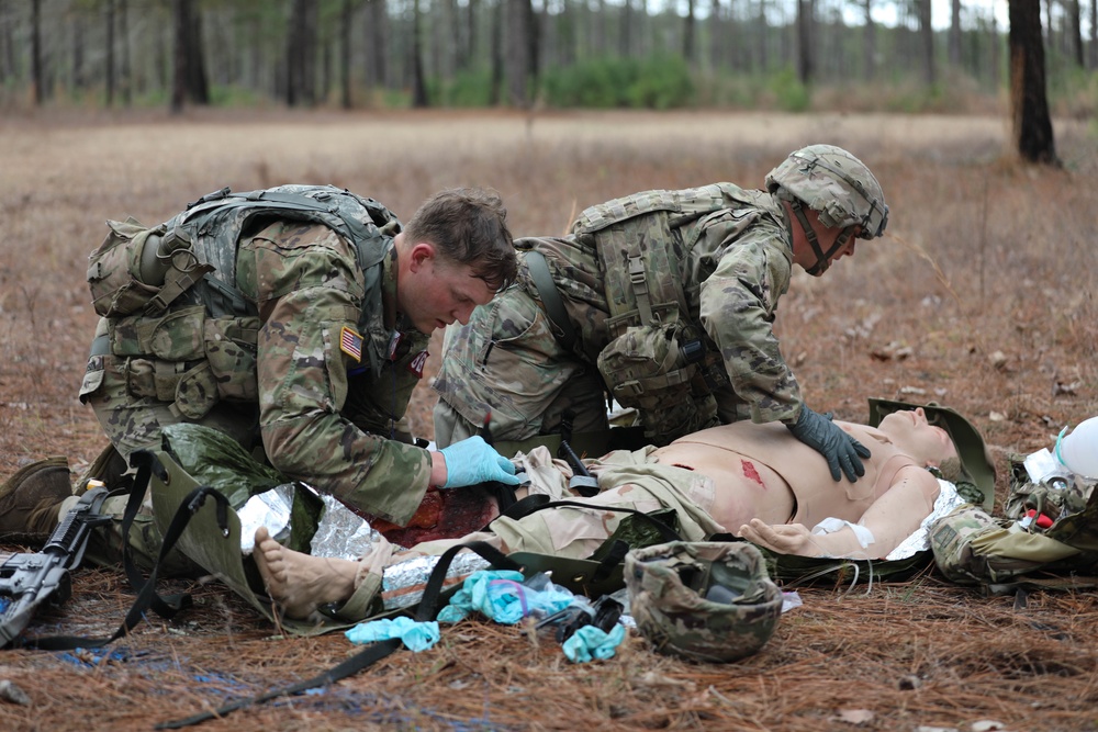 2021 Command Sgt. Maj. Jack L. Clark, Jr. U.S. Army Best Medic Competition Tactical Combat Casualty Care Lane