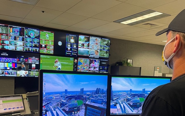Audio-Visual Production Specialist Monitors Live Broadcasts