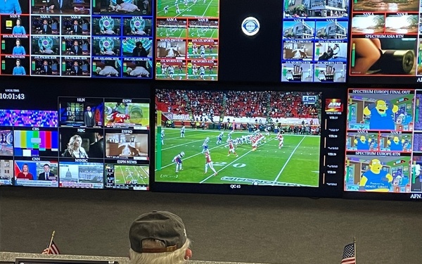 Audio-Visual Production Specialist Monitors Live Broadcasts