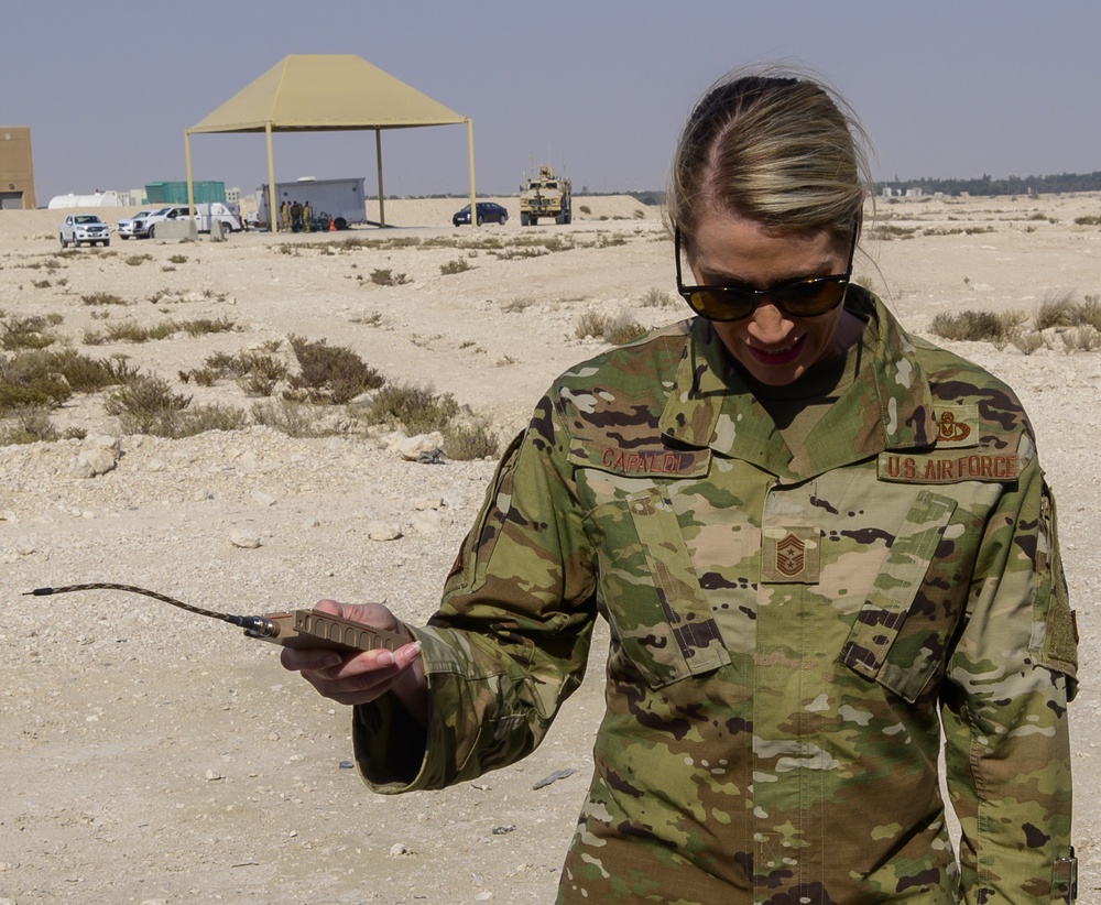 379th AEW Command Chief tours EOD
