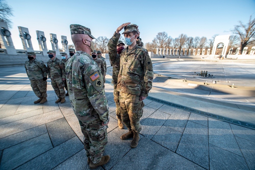 Oklahoma National Guard members cap historic mission with promotions and reenlistments